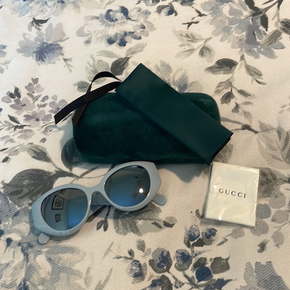 Baby Blue Gucci Sunglasses